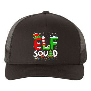 Elf Family Christmas Matching Pajamas Xmas Elf Squad Yupoong Adult 5-Panel Trucker Hat