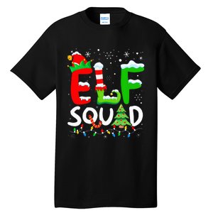 Elf Family Christmas Matching Pajamas Xmas Elf Squad Tall T-Shirt