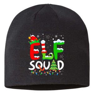 Elf Family Christmas Matching Pajamas Xmas Elf Squad Sustainable Beanie