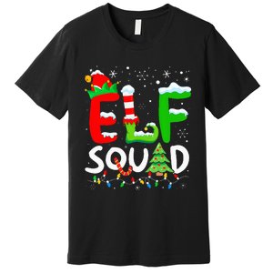 Elf Family Christmas Matching Pajamas Xmas Elf Squad Premium T-Shirt