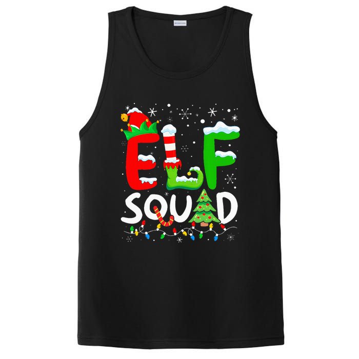 Elf Family Christmas Matching Pajamas Xmas Elf Squad PosiCharge Competitor Tank