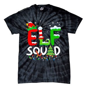 Elf Family Christmas Matching Pajamas Xmas Elf Squad Tie-Dye T-Shirt