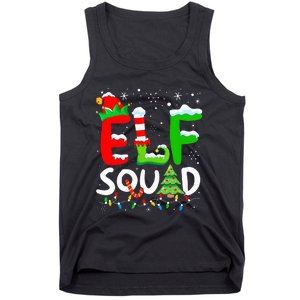 Elf Family Christmas Matching Pajamas Xmas Elf Squad Tank Top