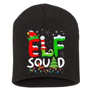 Elf Family Christmas Matching Pajamas Xmas Elf Squad Short Acrylic Beanie