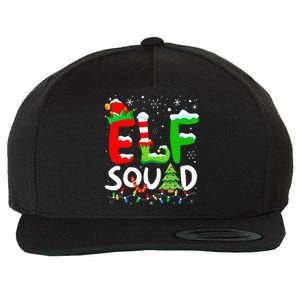 Elf Family Christmas Matching Pajamas Xmas Elf Squad Wool Snapback Cap