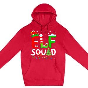 Elf Family Christmas Matching Pajamas Xmas Elf Squad Premium Pullover Hoodie