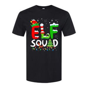 Elf Family Christmas Matching Pajamas Xmas Elf Squad Softstyle CVC T-Shirt