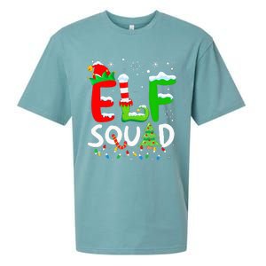 Elf Family Christmas Matching Pajamas Xmas Elf Squad Sueded Cloud Jersey T-Shirt