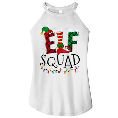 Elf Family Christmas Matching Pajamas Xmas Elf Squad Women’s Perfect Tri Rocker Tank