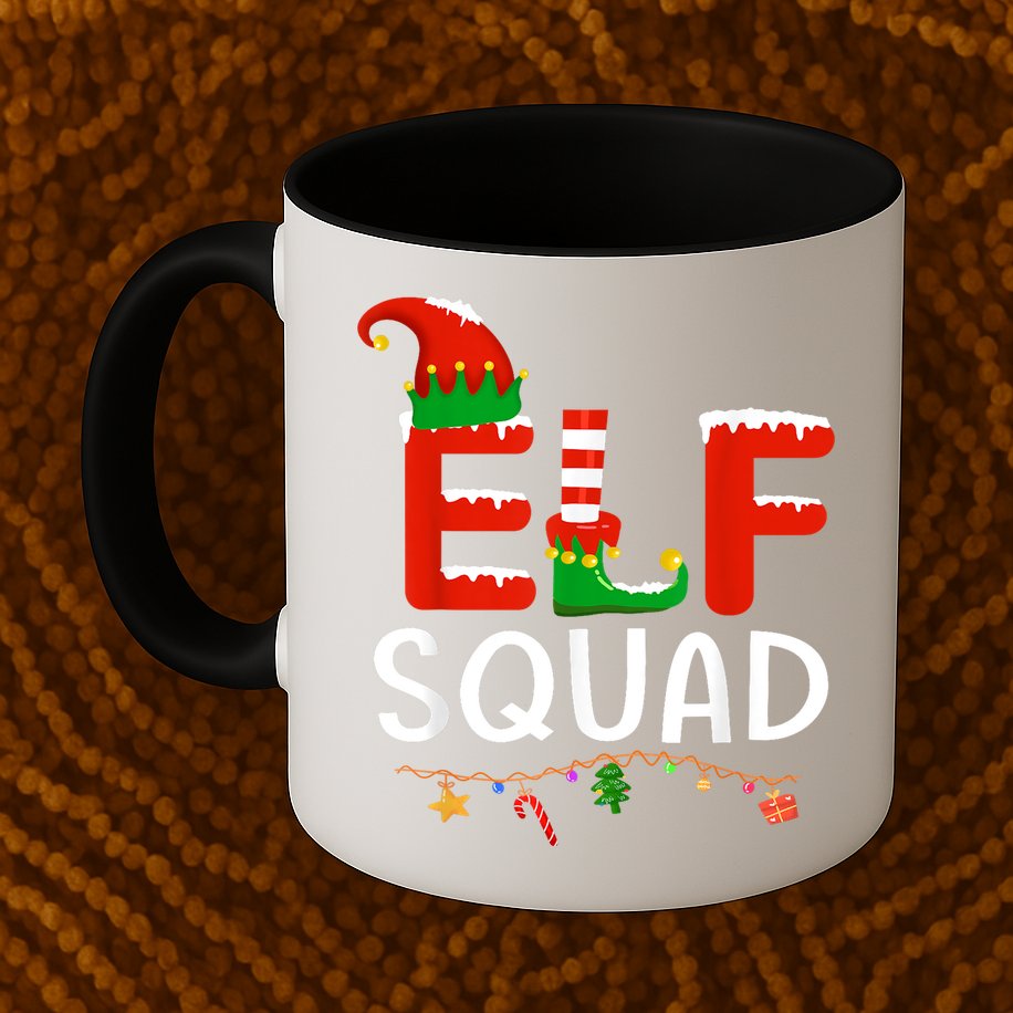 Elf Family Christmas Matching Pajamas XMas Elf Squad Mug