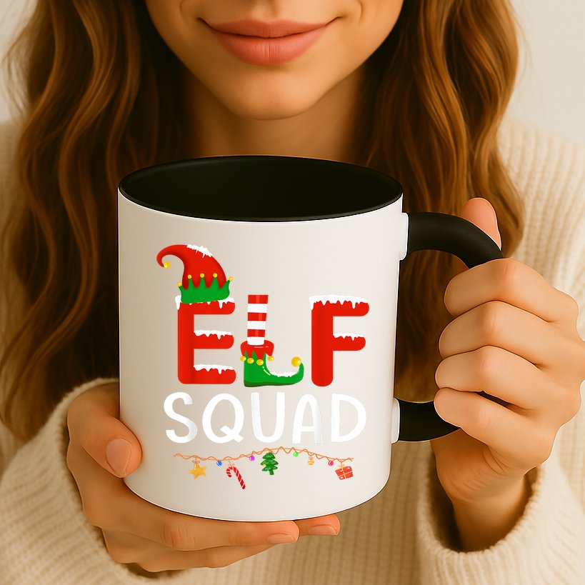 Elf Family Christmas Matching Pajamas XMas Elf Squad Mug