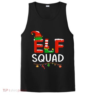 Elf Family Christmas Matching Pajamas XMas Elf Squad PosiCharge Competitor Tank