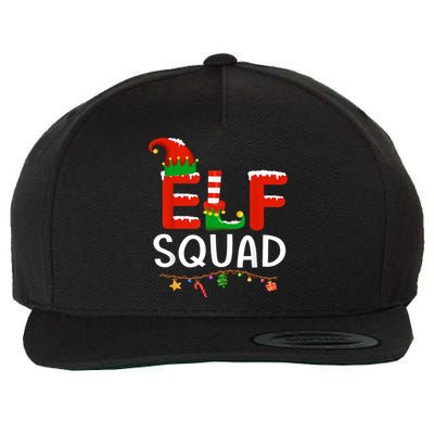 Elf Family Christmas Matching Pajamas XMas Elf Squad Wool Snapback Cap