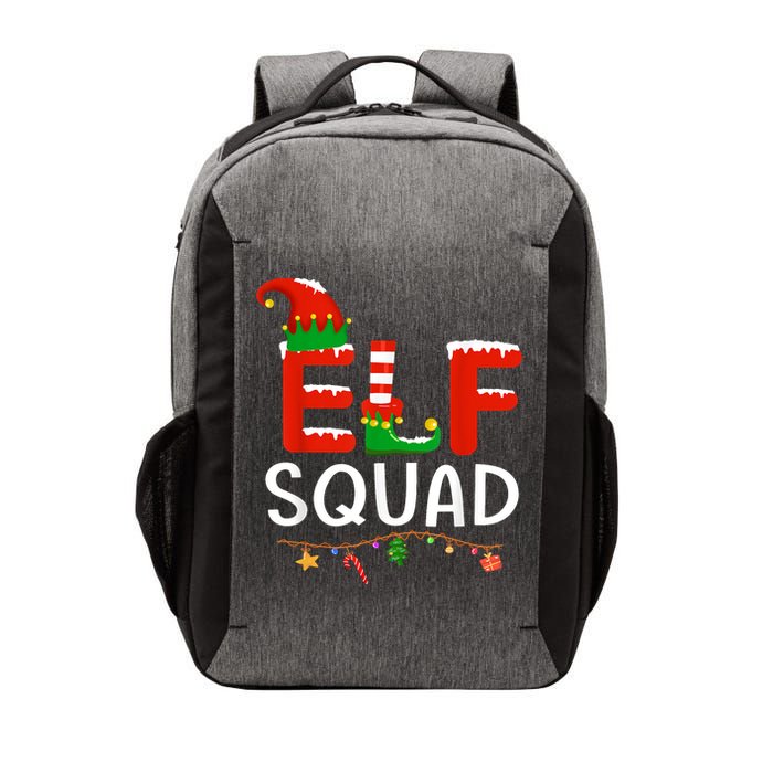 Elf Family Christmas Matching Pajamas XMas Elf Squad Vector Backpack