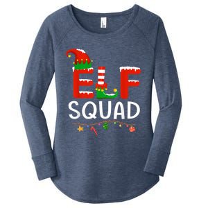 Elf Family Christmas Matching Pajamas XMas Elf Squad Women's Perfect Tri Tunic Long Sleeve Shirt