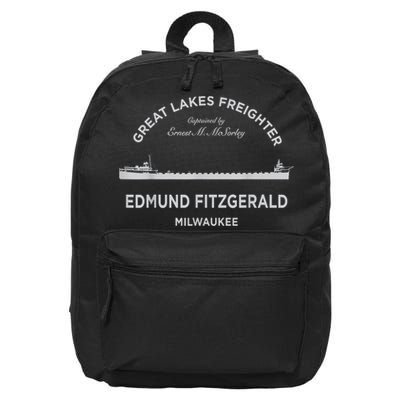 Edmund Fitzgerald Crew 16 in Basic Backpack