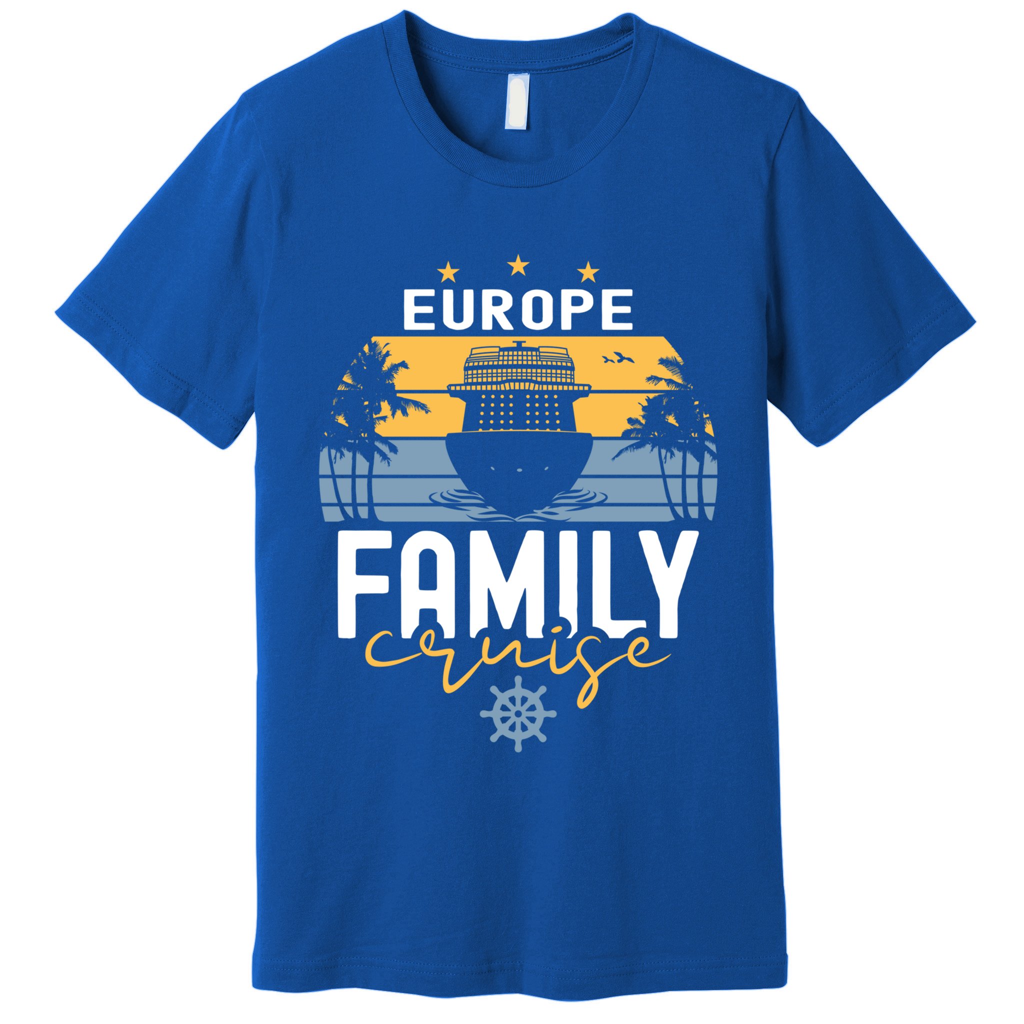 Europe Family Cruise Squad Cruise Ship Gift Premium T-Shirt