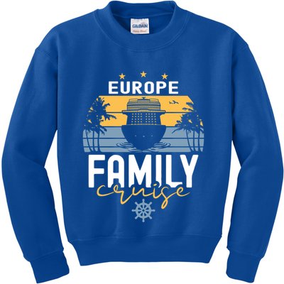 Europe Family Cruise Squad Cruise Ship Gift Kids Sweatshirt