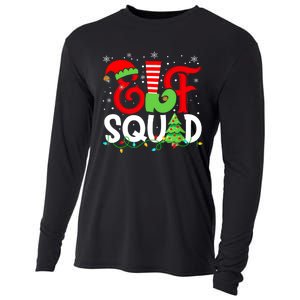 Elf Family Christmas Matching Pajamas Xmas Elf Squad Cooling Performance Long Sleeve Crew