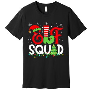 Elf Family Christmas Matching Pajamas Xmas Elf Squad Premium T-Shirt