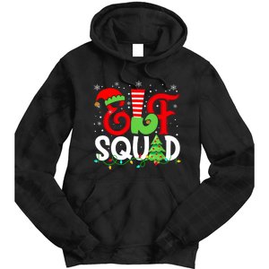 Elf Family Christmas Matching Pajamas Xmas Elf Squad Tie Dye Hoodie