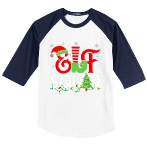 Elf Family Christmas Matching Pajamas Xmas Elf Squad Baseball Sleeve Shirt