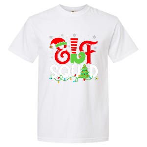 Elf Family Christmas Matching Pajamas Xmas Elf Squad Garment-Dyed Heavyweight T-Shirt