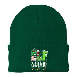 Elf Family Christmas Matching Pajamas Funny Xmas Elf Squad Knit Cap Winter Beanie