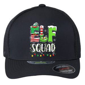 Elf Family Christmas Matching Pajamas Funny Xmas Elf Squad Flexfit Unipanel Trucker Cap