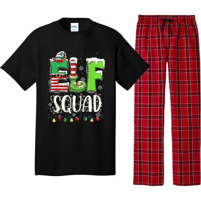 Elf Family Christmas Matching Pajamas Funny Xmas Elf Squad Pajama Set