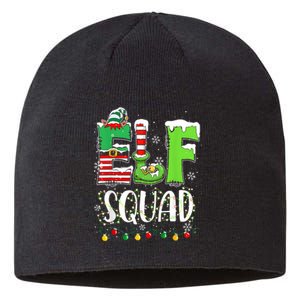 Elf Family Christmas Matching Pajamas Funny Xmas Elf Squad Sustainable Beanie