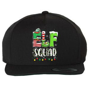 Elf Family Christmas Matching Pajamas Funny Xmas Elf Squad Wool Snapback Cap