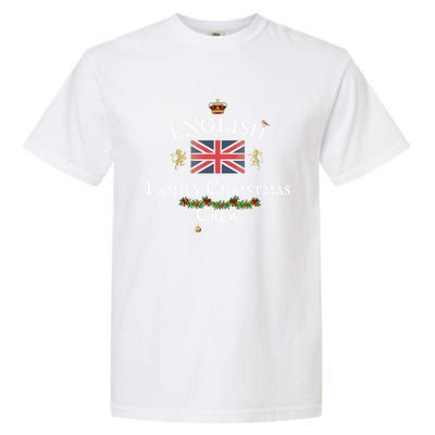 English Family Christmas Crew British Flag Xmas Funny Gift Garment-Dyed Heavyweight T-Shirt