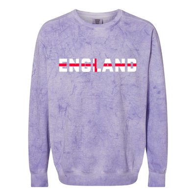 England Flag Classic Logo Colorblast Crewneck Sweatshirt