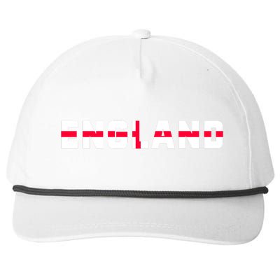 England Flag Classic Logo Snapback Five-Panel Rope Hat