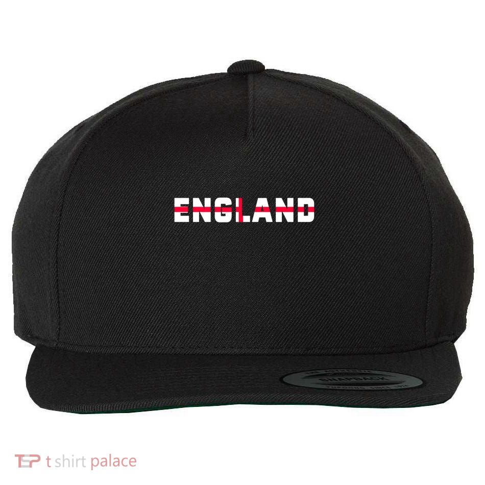 England Flag Classic Logo Wool Snapback Cap