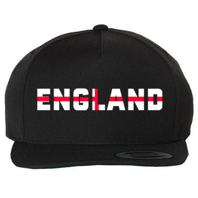 England Flag Classic Logo Wool Snapback Cap