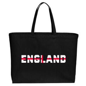 England Flag Classic Logo Cotton Canvas Jumbo Tote