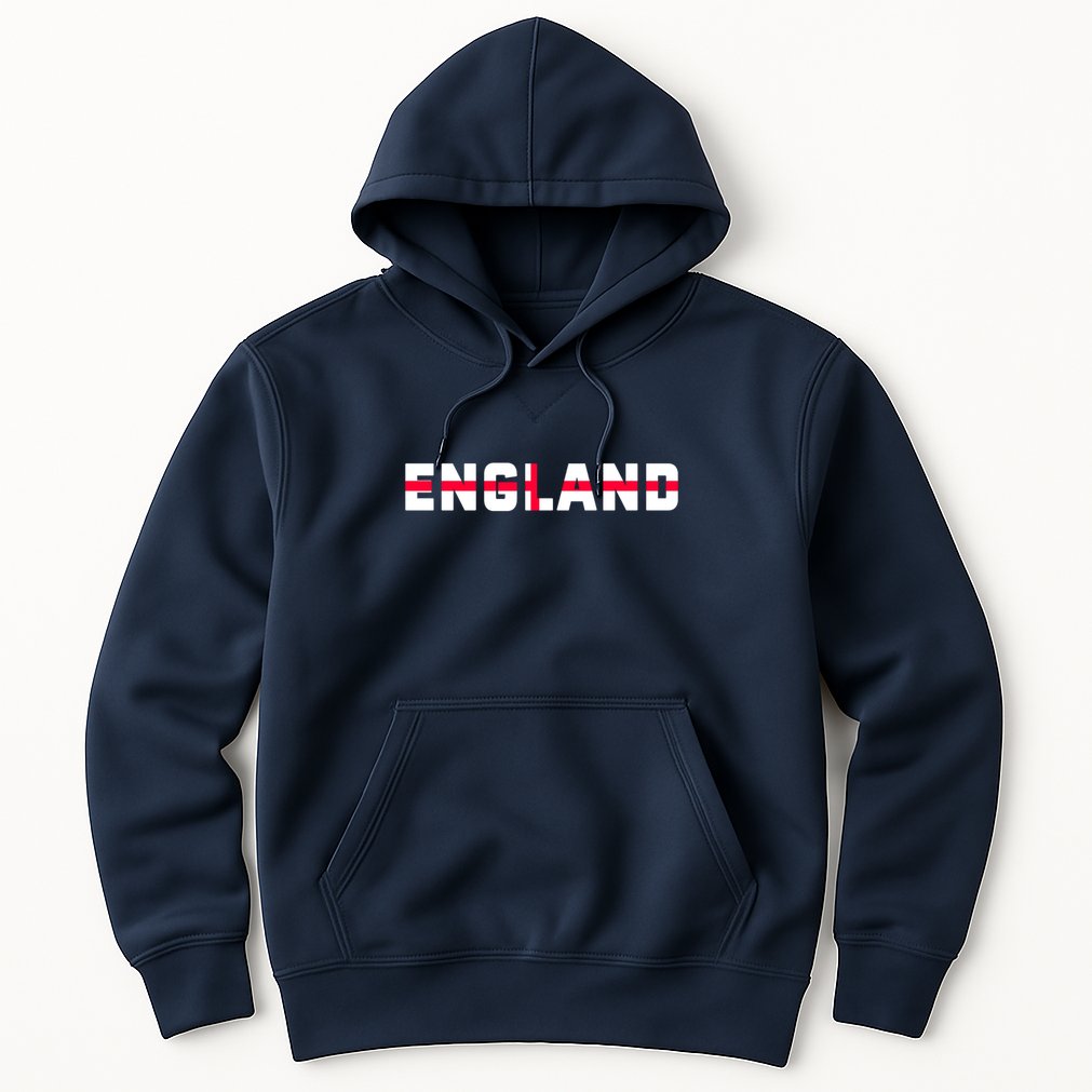 England Flag Classic Logo Hoodie