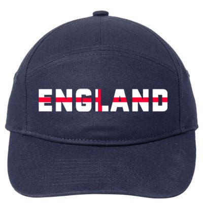 England Flag Classic Logo 7-Panel Snapback Hat