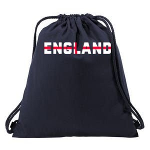 England Flag Classic Logo Drawstring Bag