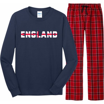 England Flag Classic Logo Long Sleeve Pajama Set