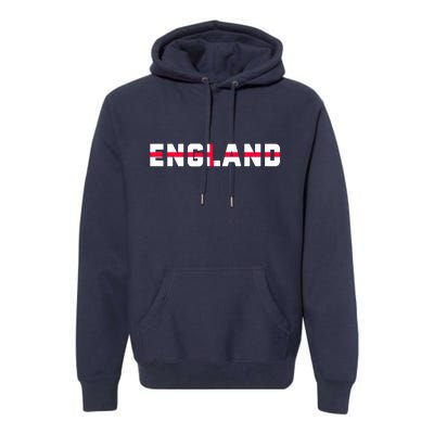 England Flag Classic Logo Premium Hoodie