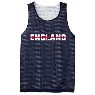 England Flag Classic Logo Mesh Reversible Basketball Jersey Tank