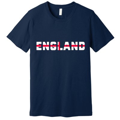 England Flag Classic Logo Premium T-Shirt