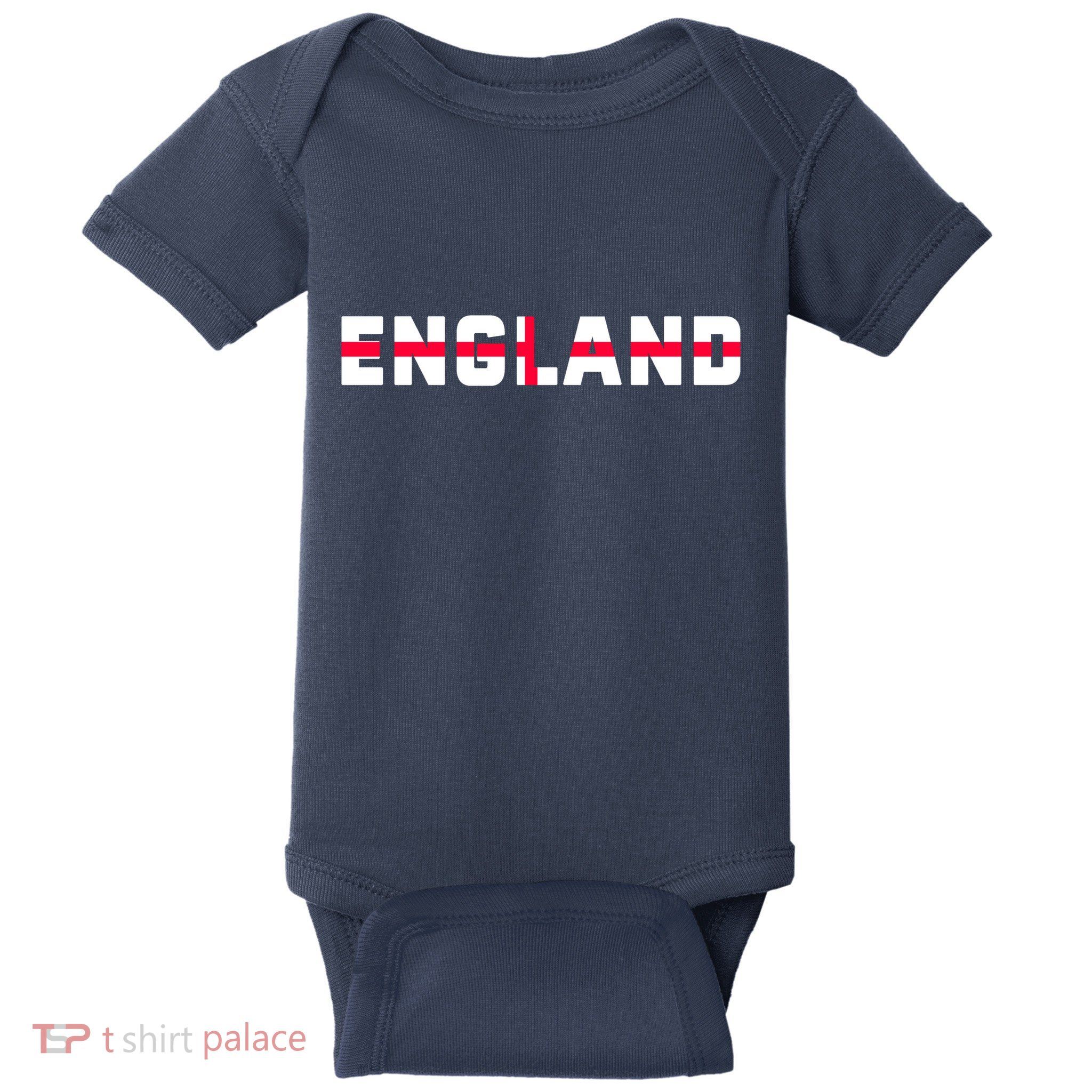 England Flag Classic Logo Baby Bodysuit