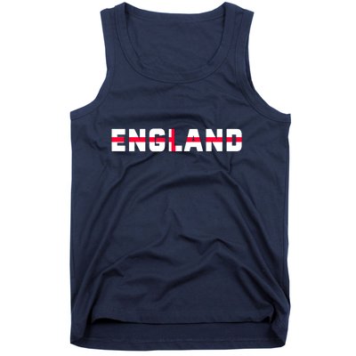 England Flag Classic Logo Tank Top