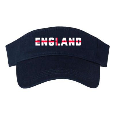 England Flag Classic Logo Valucap Bio-Washed Visor