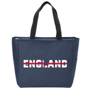 England Flag Classic Logo Zip Tote Bag