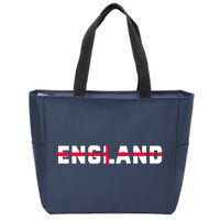 England Flag Classic Logo Zip Tote Bag